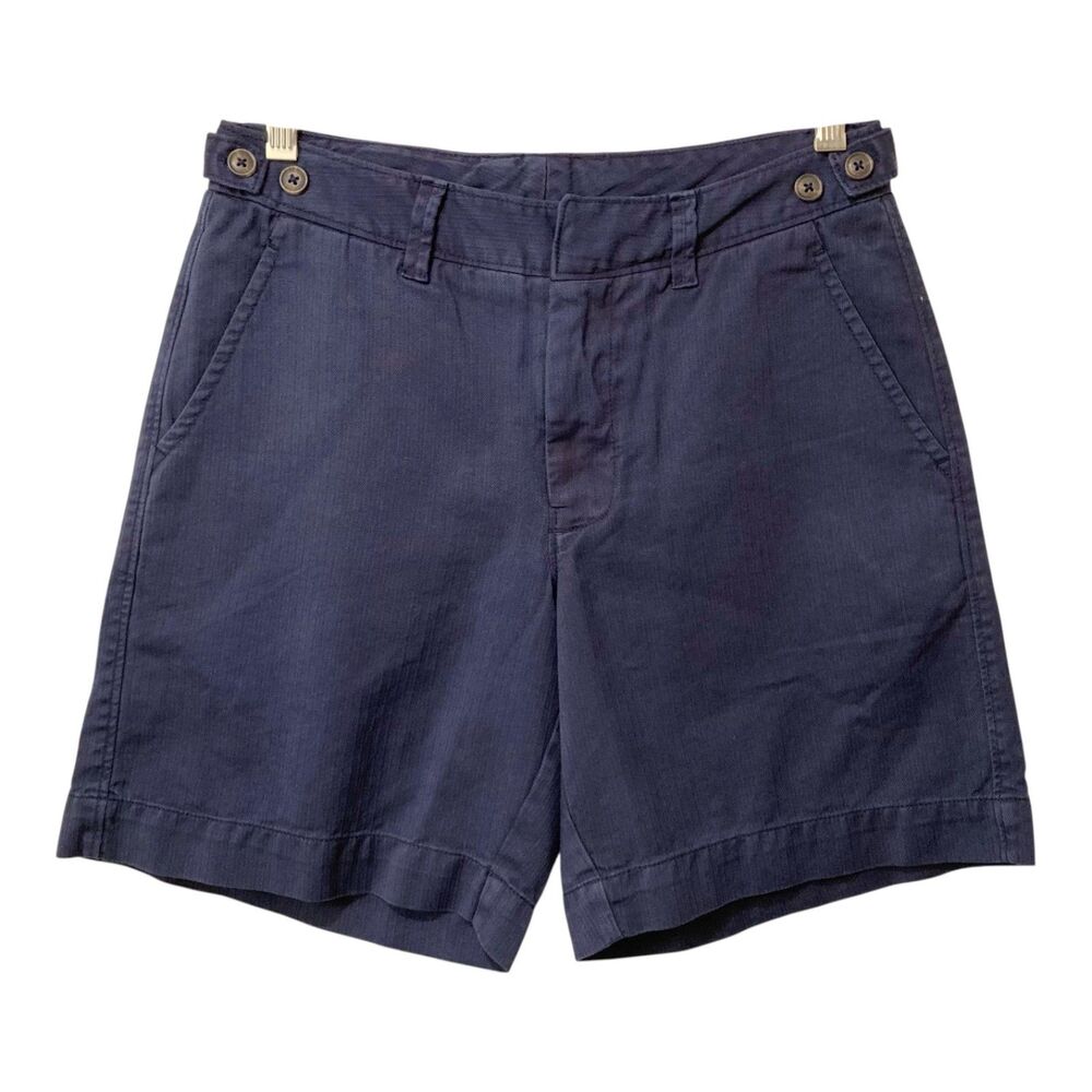 NWOT Free People Navy Blue Menswear-Inspired 100% Cotton Chino Shorts Size 4